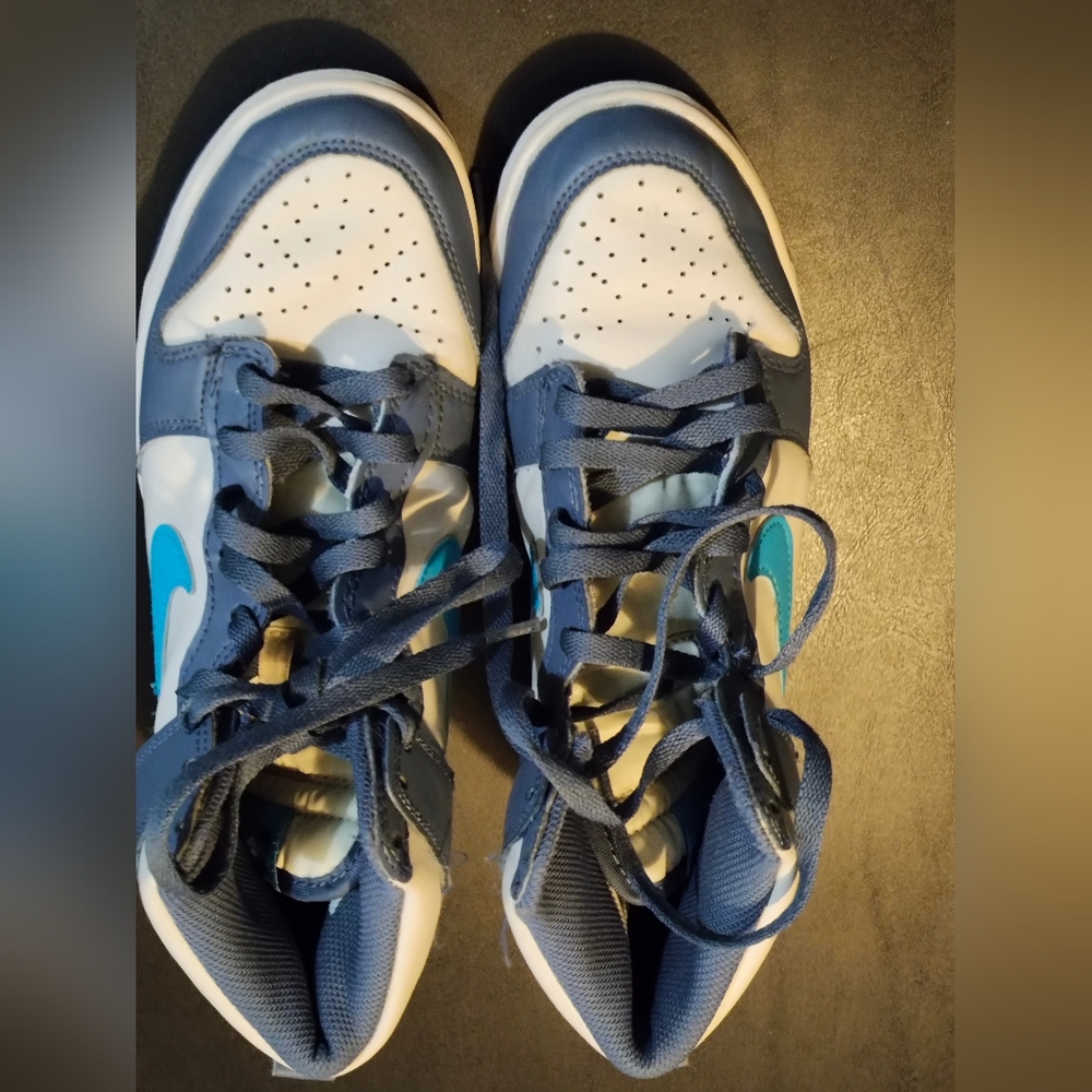 Kids Blue and White Sneakers